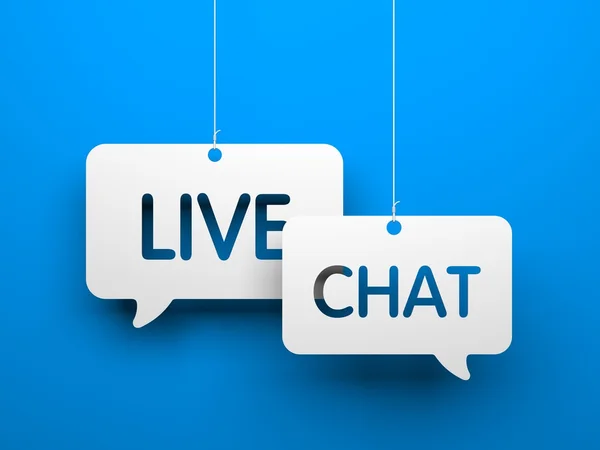 Live chat ymbols — Stock Photo, Image