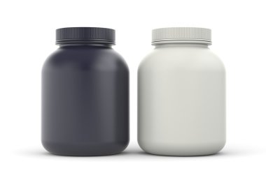 Protein veya gainer tozu bidon