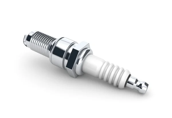 Sparkplug no fundo branco — Fotografia de Stock