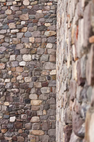 Detail van een versterkte stenen muur — Stockfoto