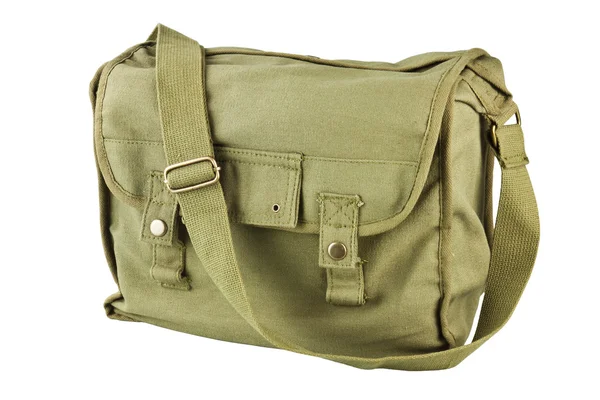 Canvas bag soldier — Stock Photo, Image