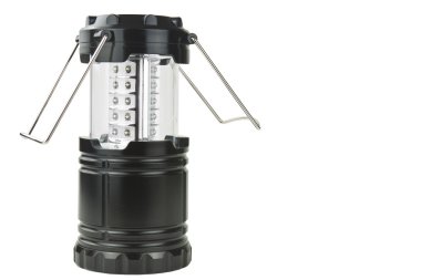 Beyaz arka plan üzerinde izole kamp lambası led