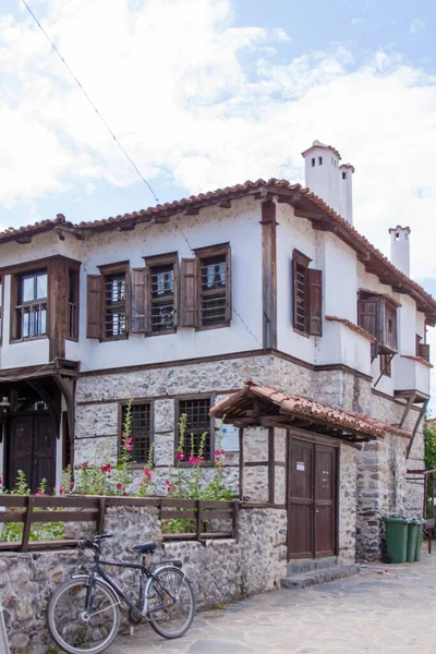 Zlatograd Bulgaria July 2021 Traditional Bulgarian House Revival Era Selective — Stock Photo, Image