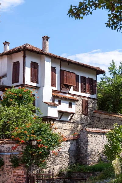 Zlatograd Bulgária Julho 2021 Casa Búlgara Tradicional Era Avivamento Foco — Fotografia de Stock