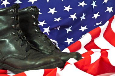 Amerikan bayrağı askeri bot