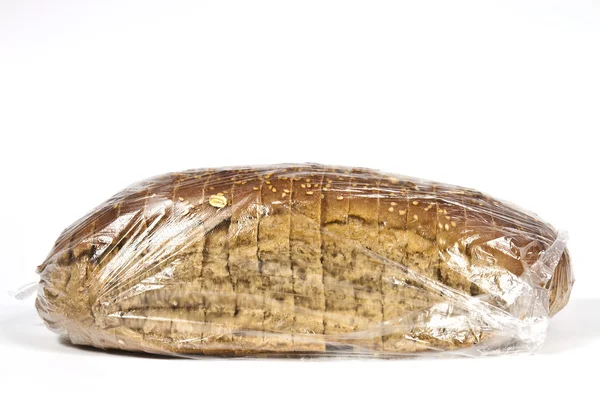 Verpackt in Plastikbrot — Stockfoto