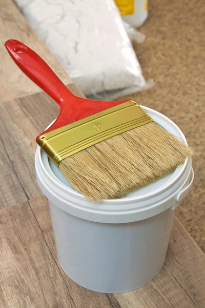 Flat paint brush — Stock Photo, Image