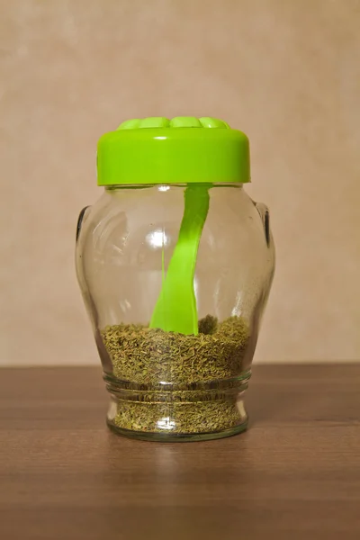 Kitchen spice jar — Stock Photo, Image