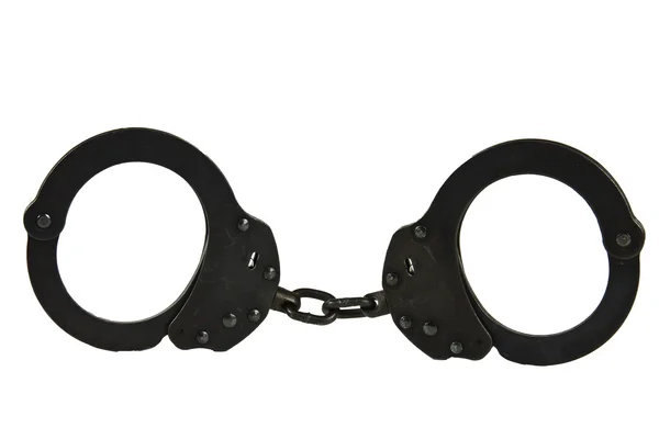 Черные оксидные наручники — стоковое фото