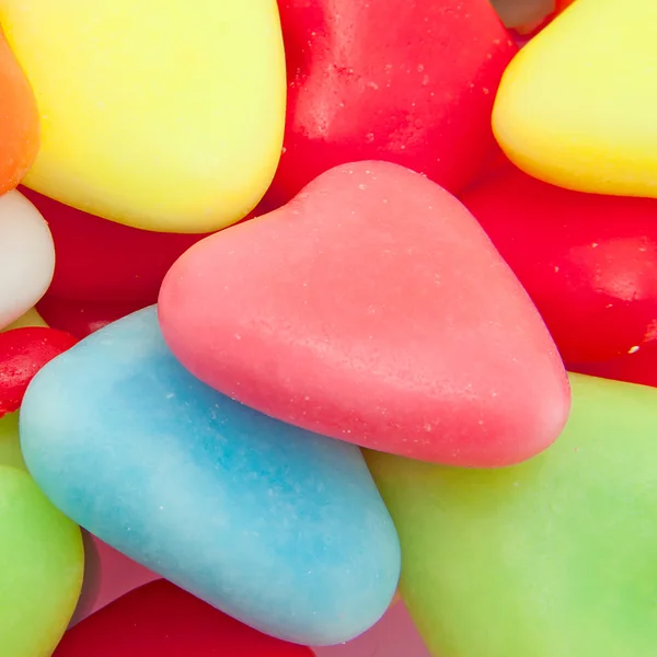 Candy in shape of hearts — Stock Photo, Image