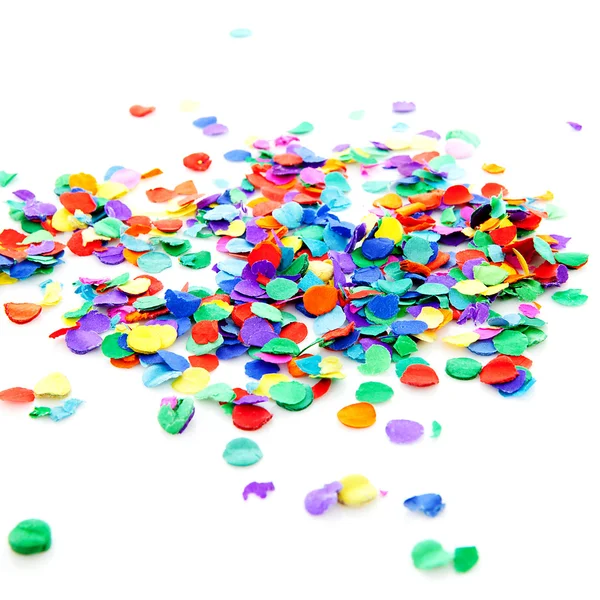 Pile of colorful confetti — Stockfoto