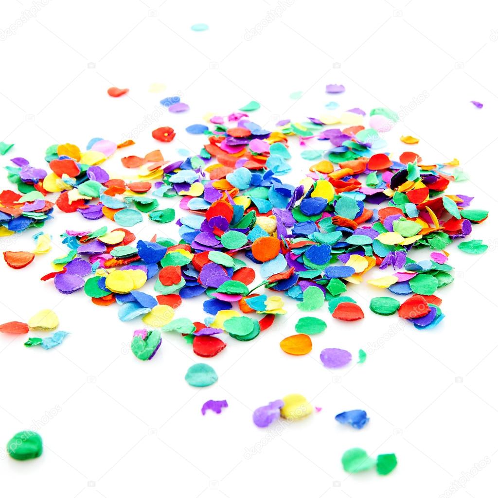 pile of colorful confetti