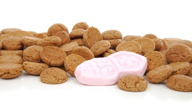tipik Hollanda tatlılar: sinterklaas için pepernoten (zencefil fındık)