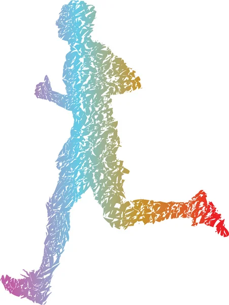 Runner siluet vektör