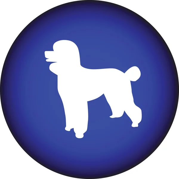 Câine cu fundal — Vector de stoc