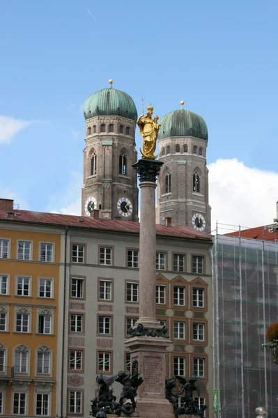 Марианская колонна Мюнхен — стоковое фото