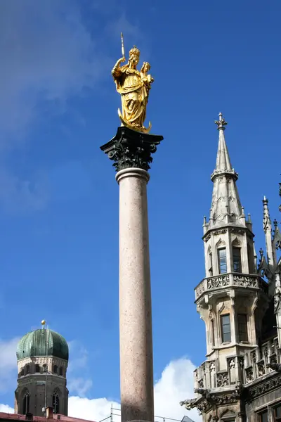 The Marian column Munich — Stock Photo, Image
