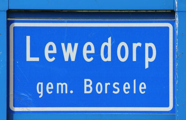 Lewedorp Város Városjele Hollandia — Stock Fotó