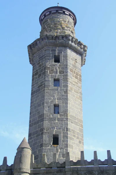 Visualizza Dettagli Del Castello Dei Leoni Castello Rovina Costruito Nel — Foto Stock