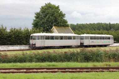 Goes, Hollanda 18 Ağustos 2015: Tarihi bir treni olan tren istasyonu