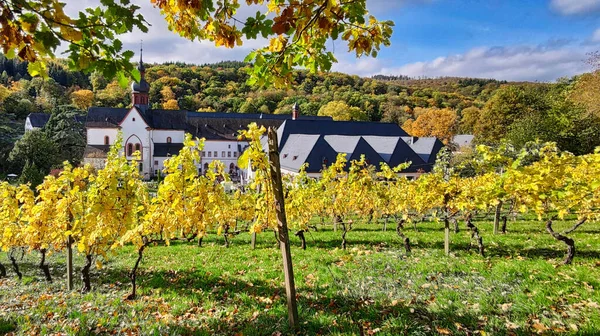 Monasterio Ebersbach Cerca Eltville Otoño — Foto de Stock