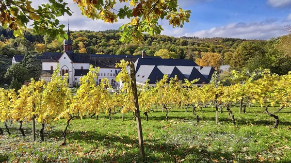 Monastère Ebersbach Près Eltville Automne Photos De Stock Libres De Droits