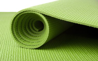 Yeşil yoga mat