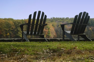 Adirondack sandalyeler Park