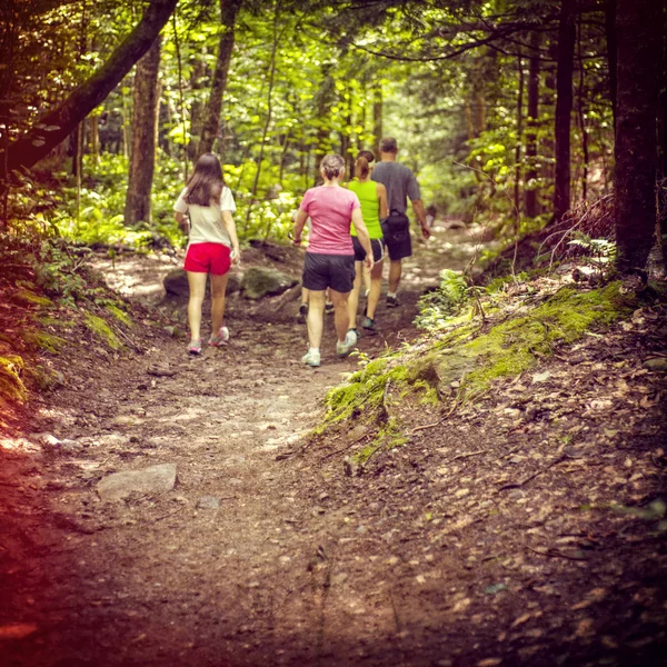 Family hiking together — Stock Photo, Image