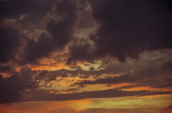 Pôr do sol laranja — Fotografia de Stock