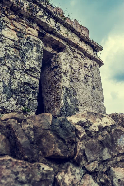 Antiguas ruinas mayas de Tulum en México — Foto de Stock