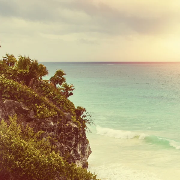 Tropical beach, instagram style — Stock Photo, Image