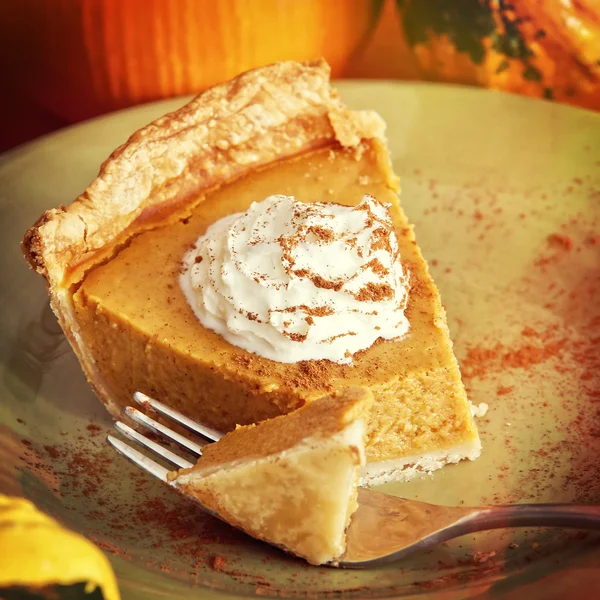 Pumpkin Pie, instagram filter style — Stock Photo, Image