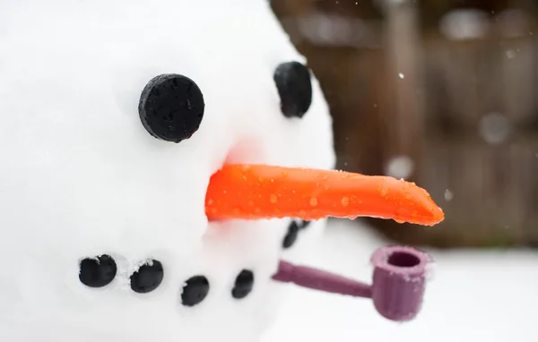 Cara de muñeco de nieve —  Fotos de Stock