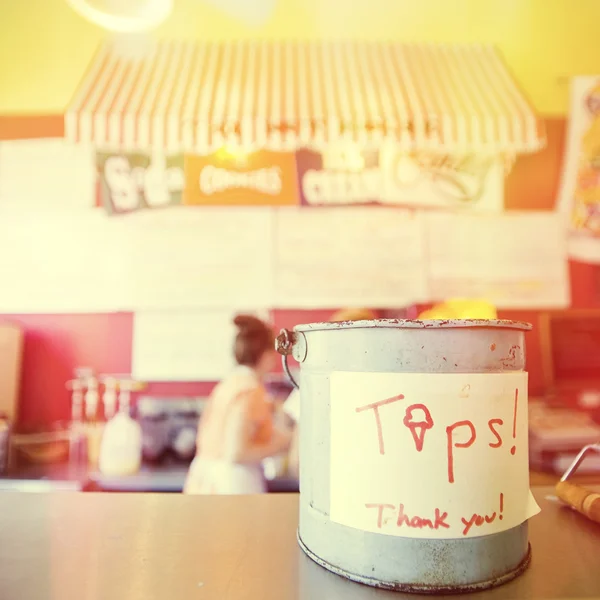 Tip Jar, instagram style filter — Stock Photo, Image