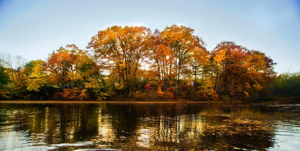 Herfst landschap van water — Stockfoto