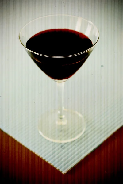 Glas rött vin — Stockfoto