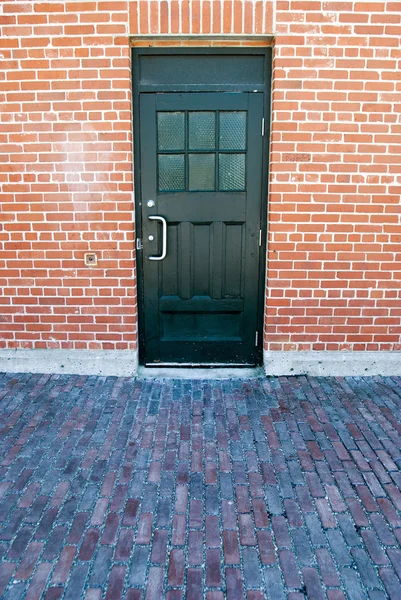 Door on Brick Wall — Stock Photo, Image