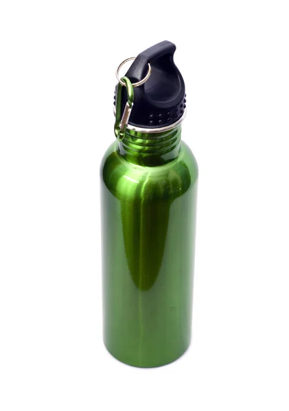 Botella de agua de acero inoxidable reutilizable — Foto de Stock