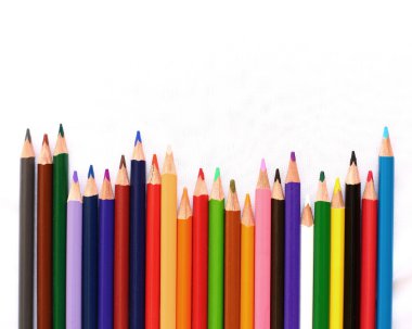 Beyaz arka plan üzerinde izole kalem rengi 