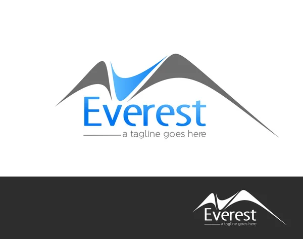 Mountains everest logo element vector design — Stock Vector