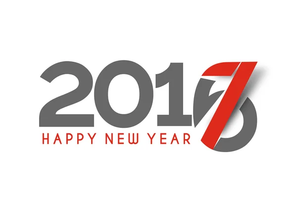 새 해 복 많이 받으세요 2017 & 2016 텍스트 디자인 벡터 — 스톡 벡터