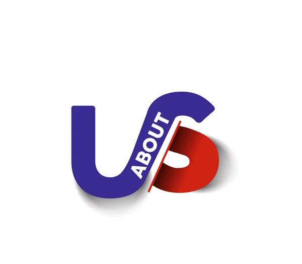 VS sobre el logotipo de la letra vinculada empresa — Vector de stock