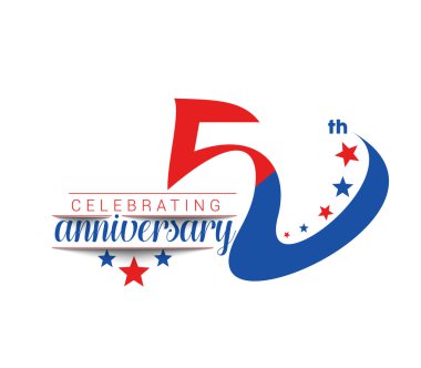 50 yıl yıldönümü kutlama tasarım.