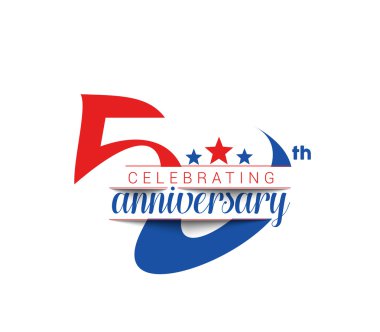 50 yıl yıldönümü kutlama tasarım.