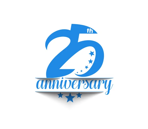 25 let výročí oslav designu. — Stockový vektor