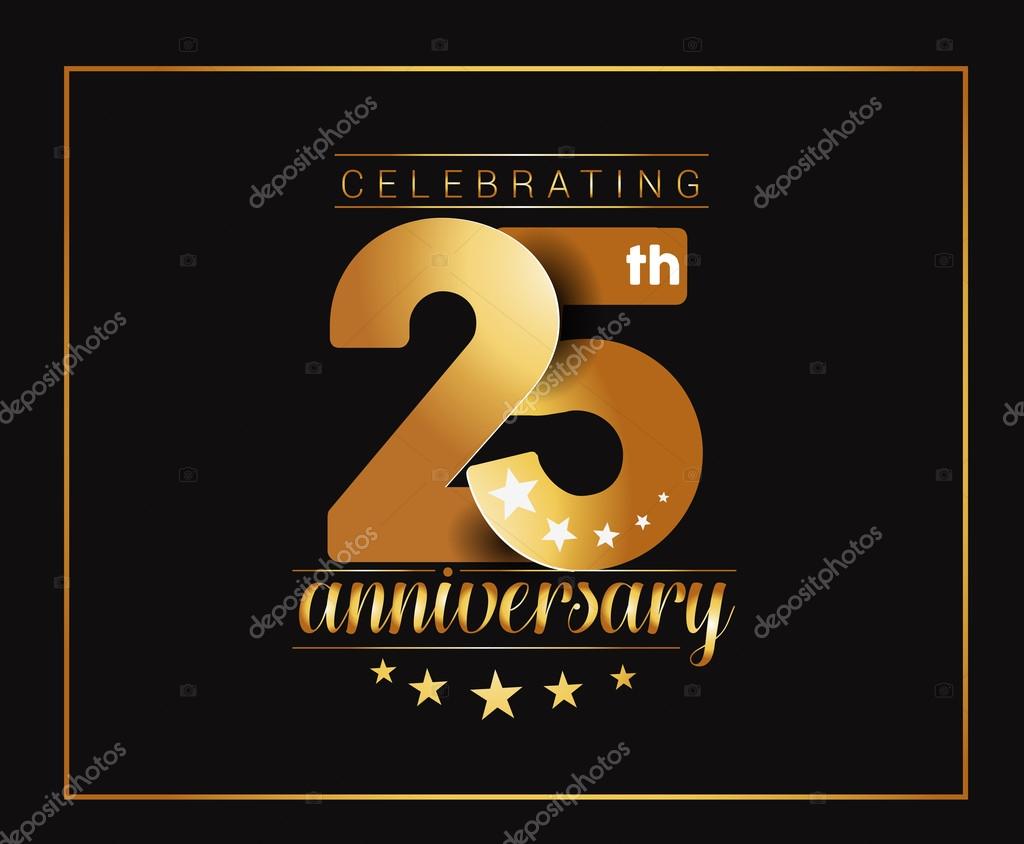 25th Years Anniversary Celebration Design.