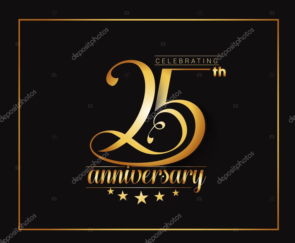 25th Years Anniversary Celebration Design.