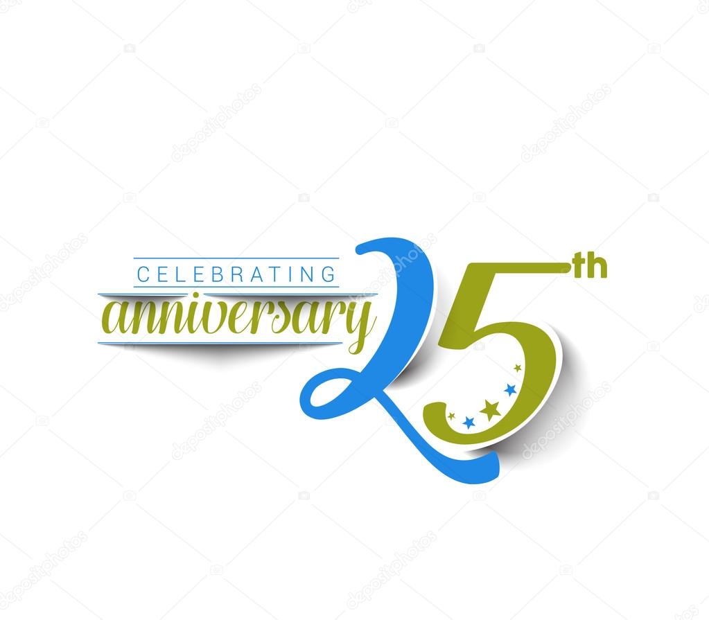 25th Years Anniversary Celebration Design.
