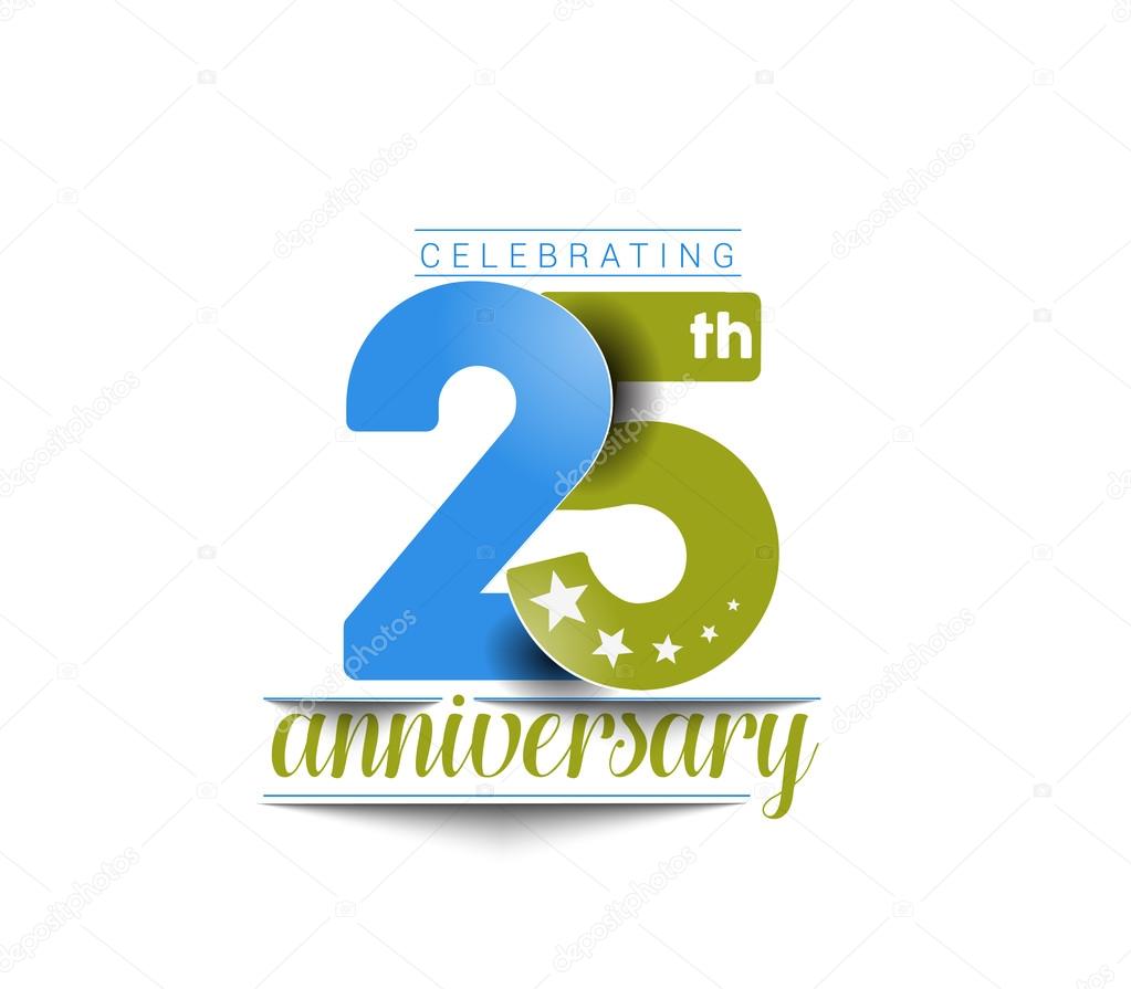25th Years Anniversary Celebration Design.